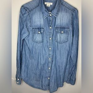 Denim button up shirt